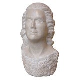 American Marble Sculpture "Bust of a Woman" by Elaine Lavalle