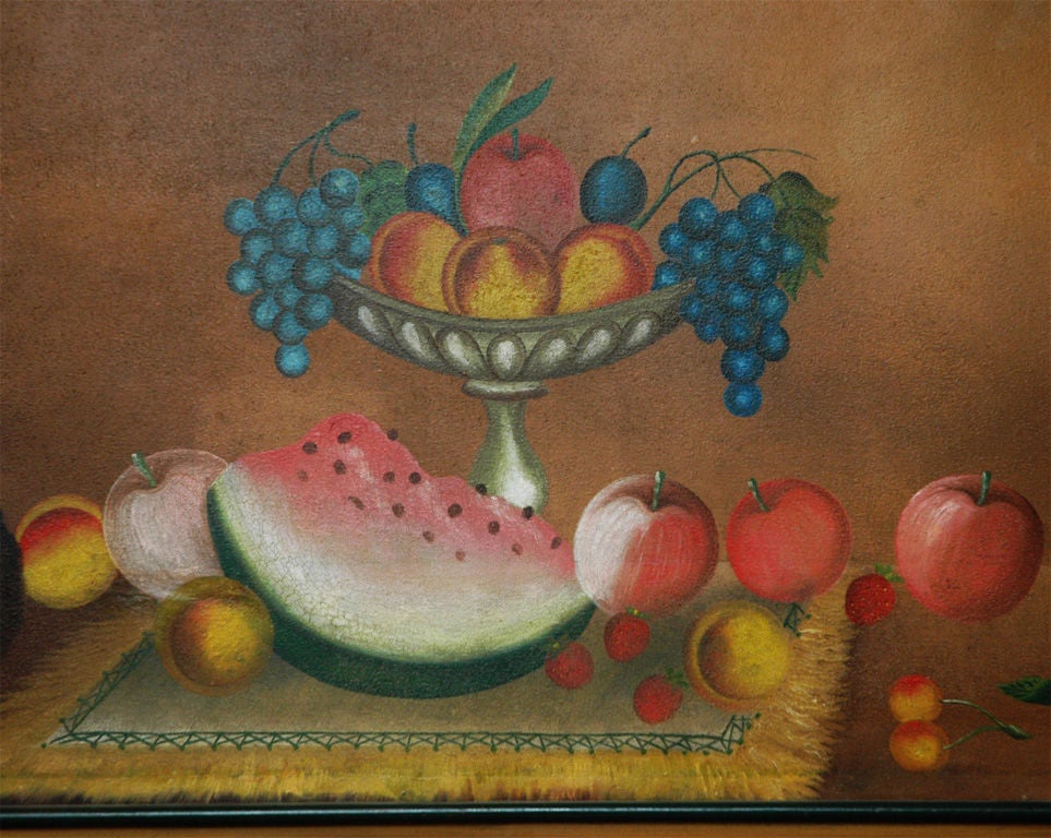 American 19th Century Still Life Painting In Good Condition For Sale In Southampton, NY