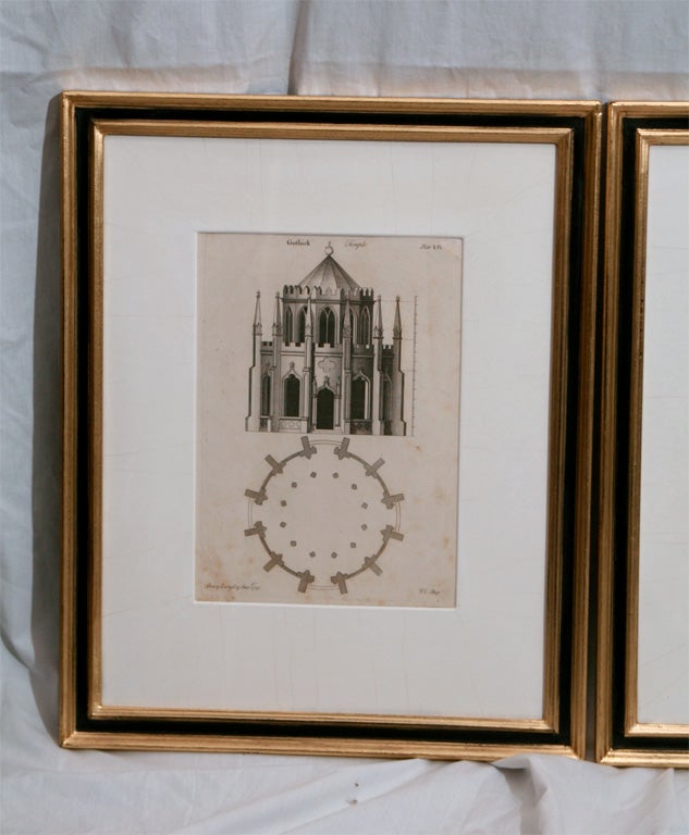 Set of four Architectural Prints