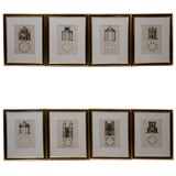 Antique Set of four Architectural Prints