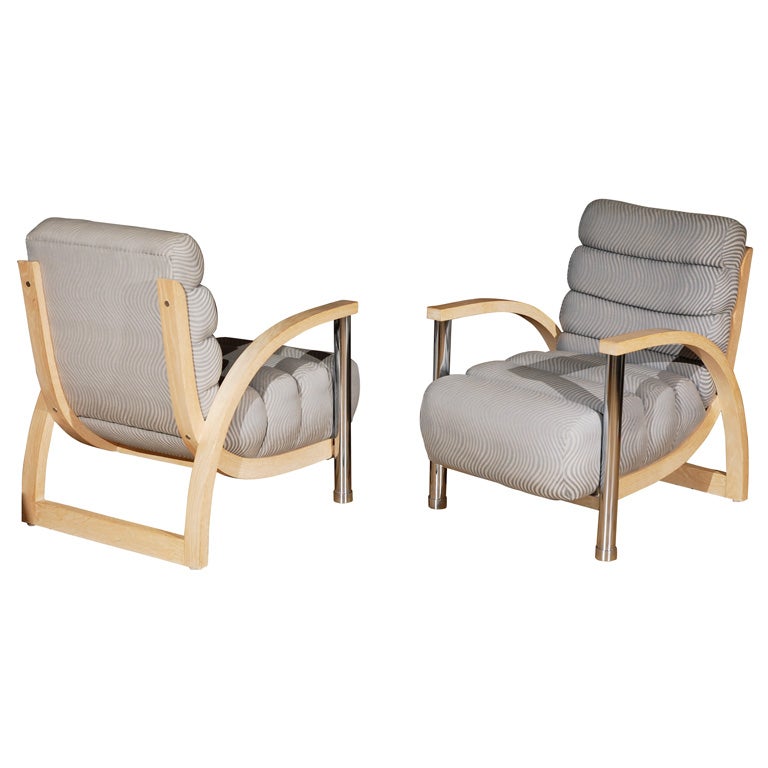Jay Spectre pair of  "Eclipse" armchairs for Century Furniture