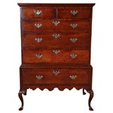 Antique English Oak Chest on Stand