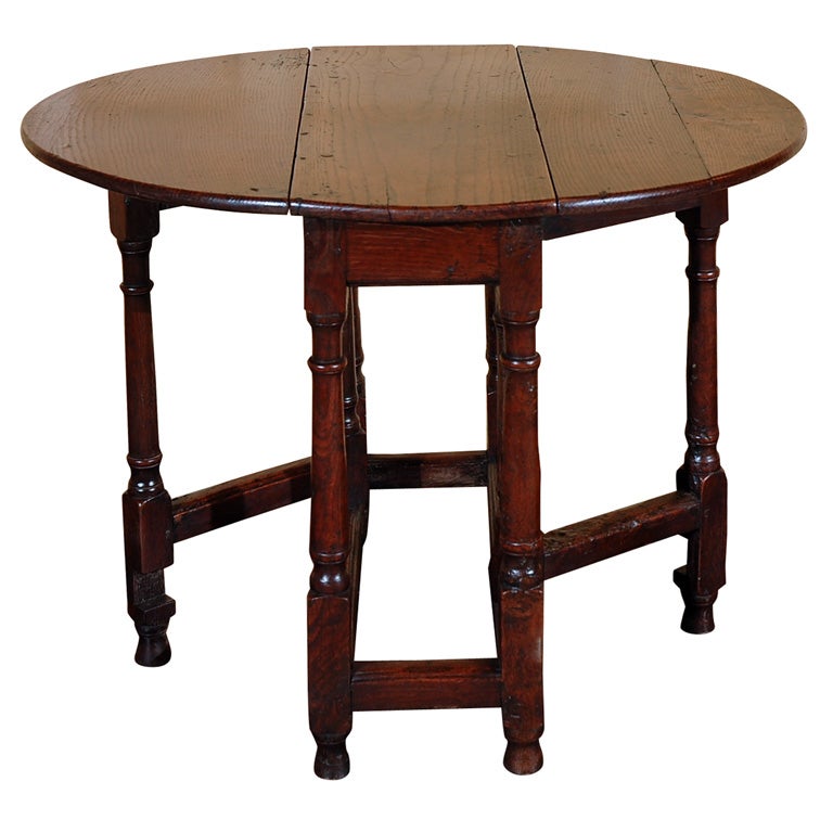English Oak Gate Leg Table