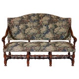 Antique French Walnut Settee