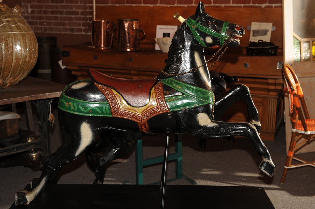 19th Century French Antique Carved & Painted Carousel Horse