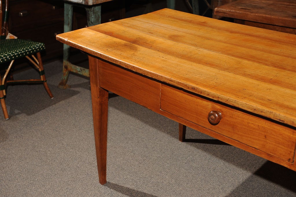 French Farm Table from Val de Loire in Wild Cherry wood 1