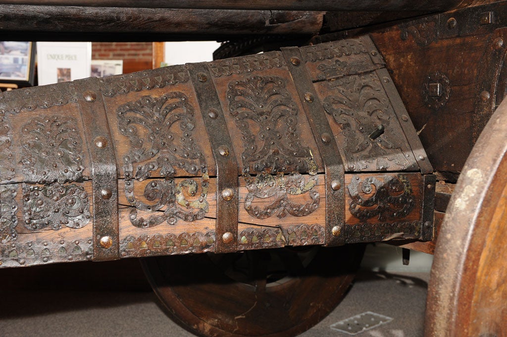 Unique 18th Century Tuscan Wine Barrel Cart 3