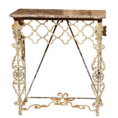 19th Century Iron Elements Constructed into a Console