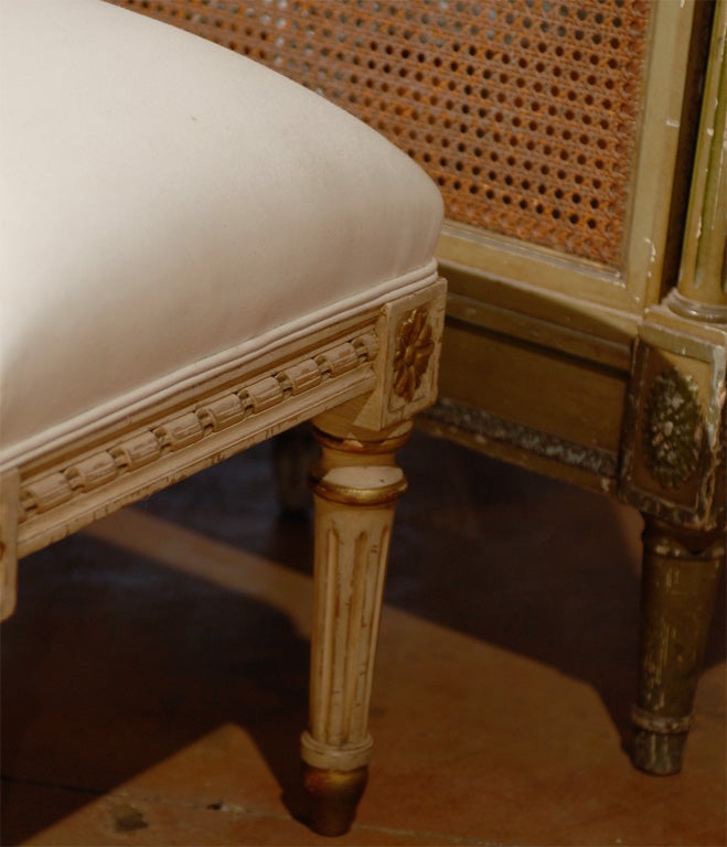 Pair of French Banquettes, Louis XVI Style, circa 1890 1