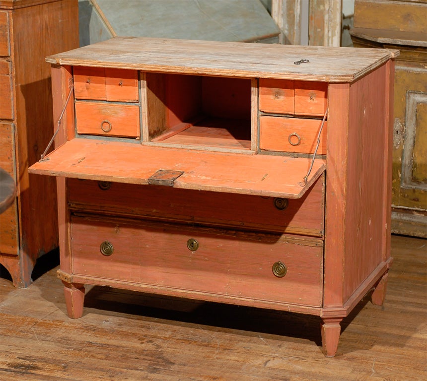 Swedish Chest With Desk  SOLD 1