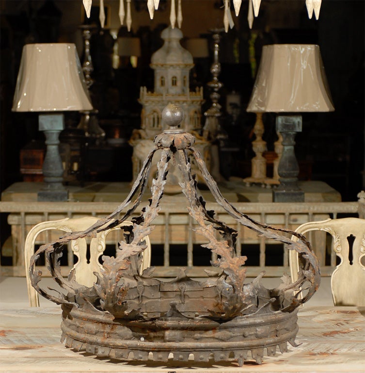 Italian Hand Forged Decorative Crown