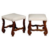 Pair of Carved Stools