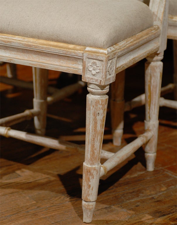 Set of Four Swedish Early 19th Century Period Gustavian Side Chairs In Good Condition In Atlanta, GA