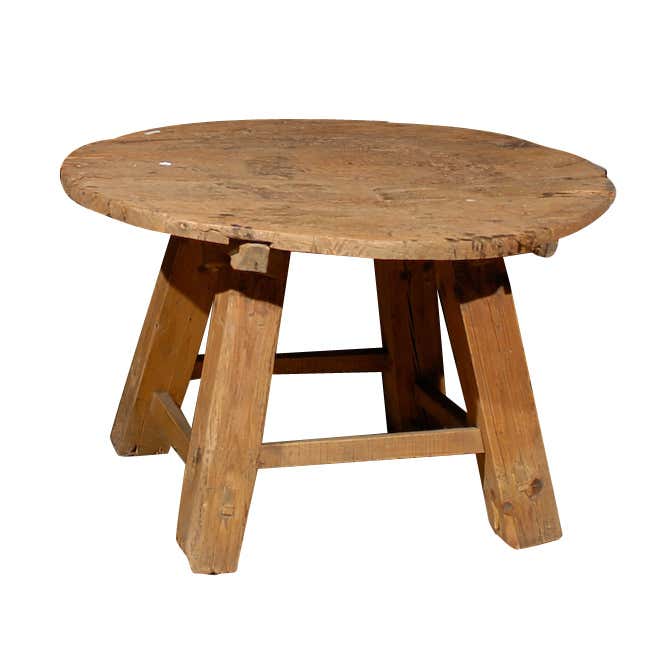 Rustic Round Tables - 6 For Sale on 1stDibs | rustic round coffee table ...