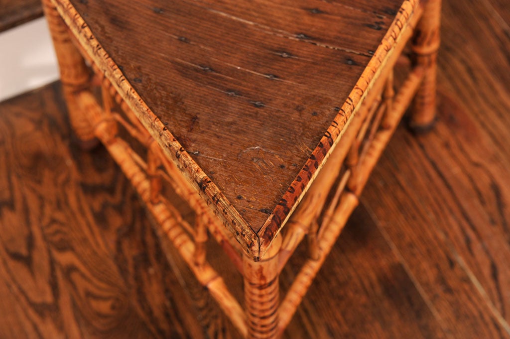 Triangular Bamboo Thebes Stool 1