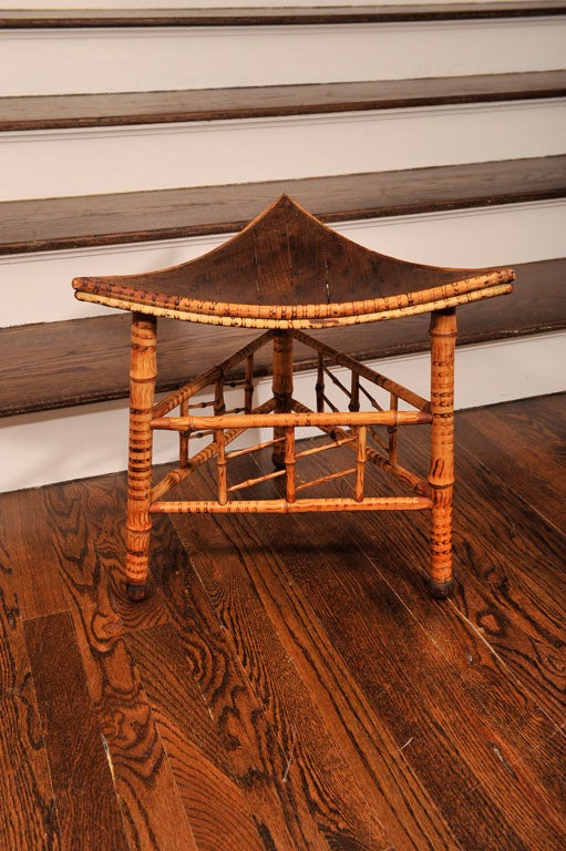 Triangular Bamboo Thebes Stool 5