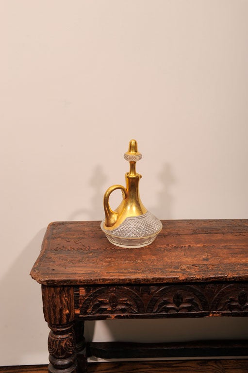 French Cut Crystal Decanter with Stopper