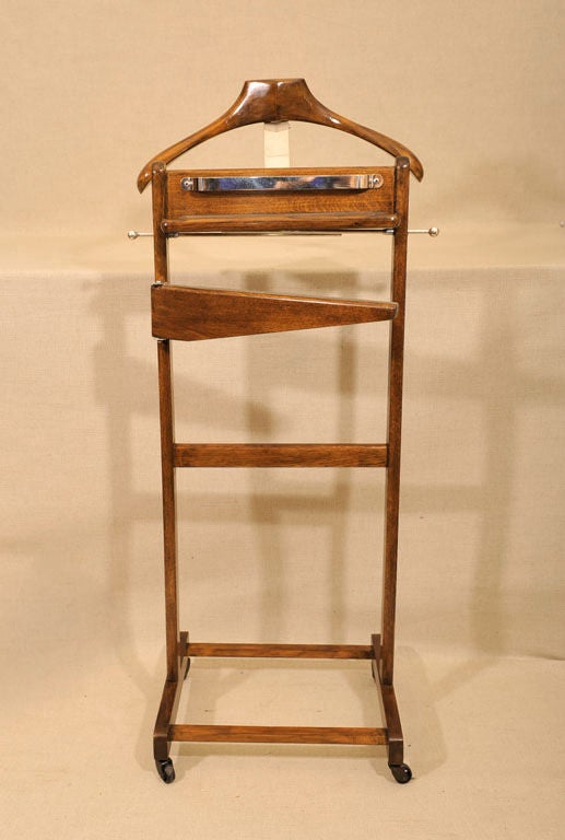 Walnut Valet Stand by Corby of Windsor, England, Early 20th C. 1