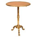Unusual Brass Tripod Table, England, Mid 19th Century