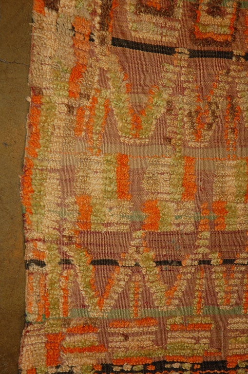 -- Vintage Moroccan Rug --  In Good Condition For Sale In West Hollywood, CA