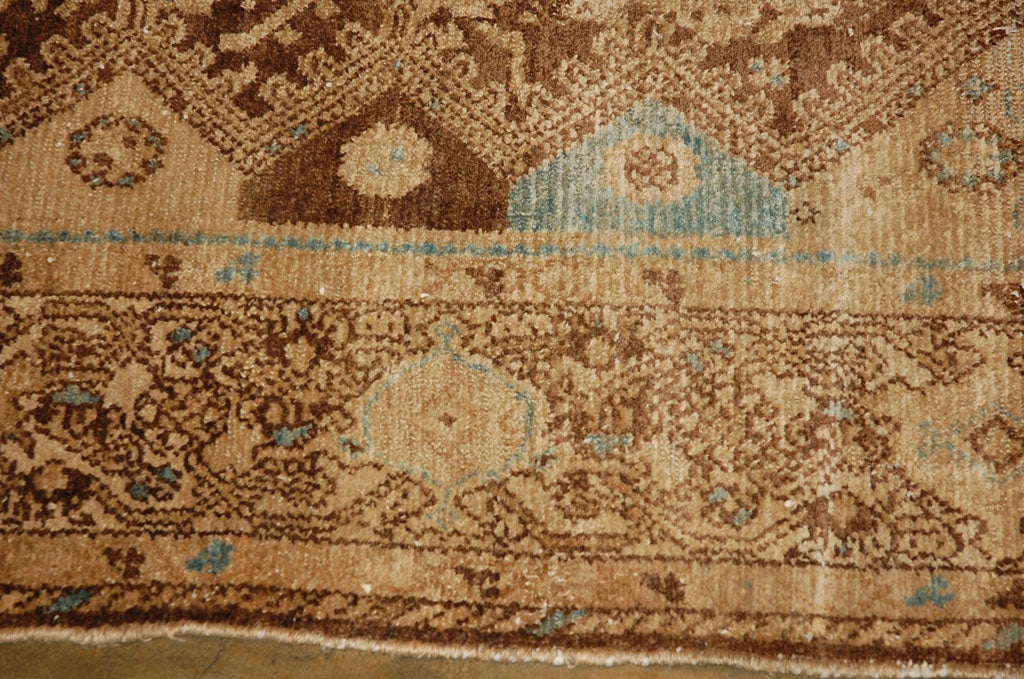 Wool Antique Persian Mallayer Rug 