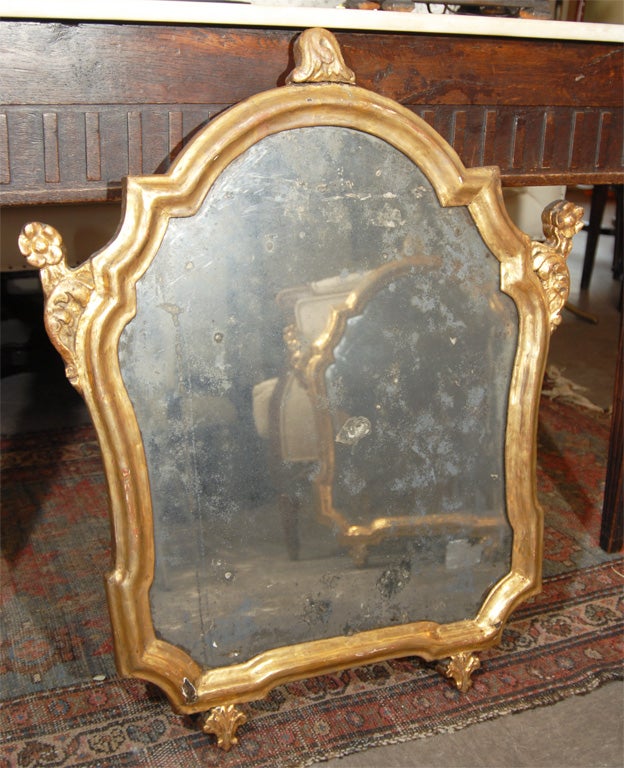 Pair of Gilded Italian Mirrors