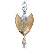 Vintage Art Deco Slip Shade Pendant