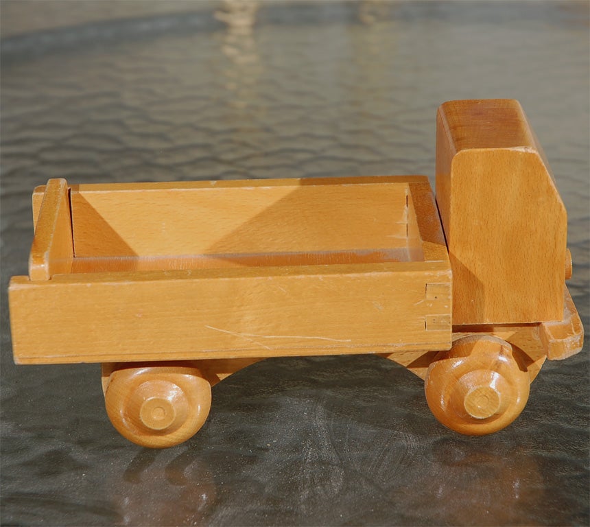 Danish Rare Kay Bojesen wood toy track, marked