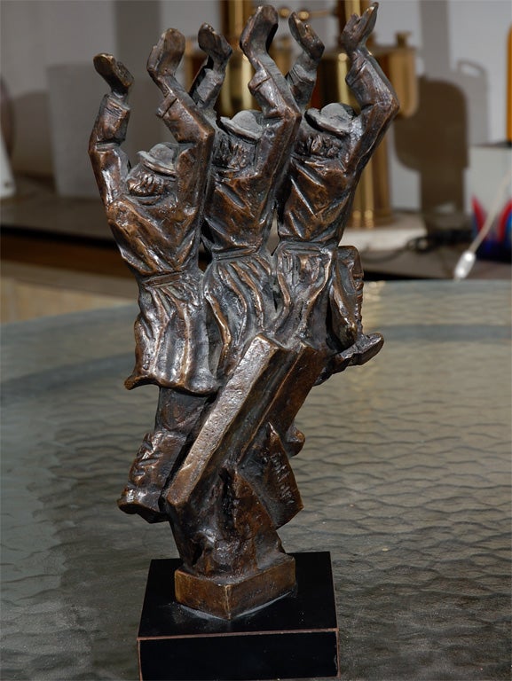 Baruch Saktsier bronze signed and numbered 4/9 In Good Condition For Sale In Los Angeles, CA