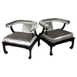 PAIR OF GLAMOROUS SIDE CHAIRS