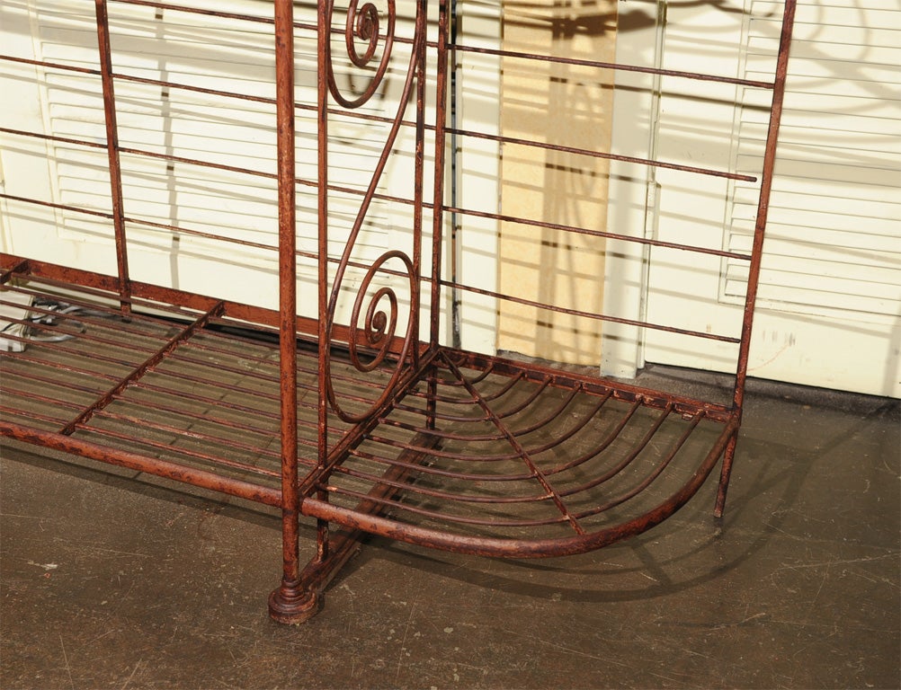 Directoire Large Iron Baker's Rack For Sale