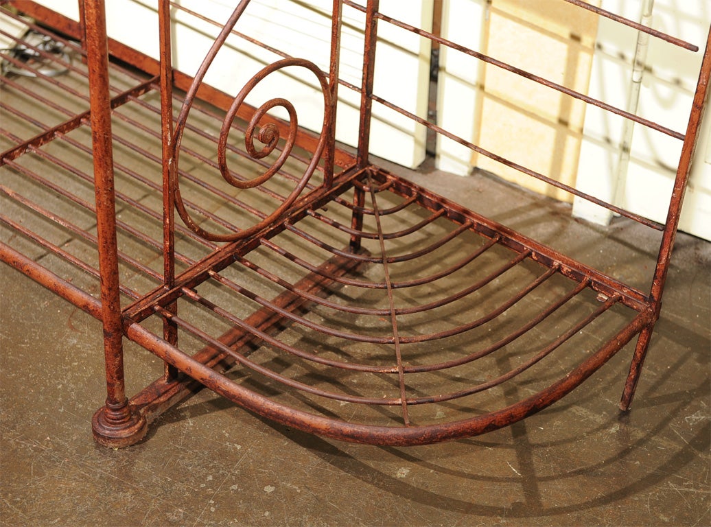 19th Century Large Iron Baker's Rack For Sale