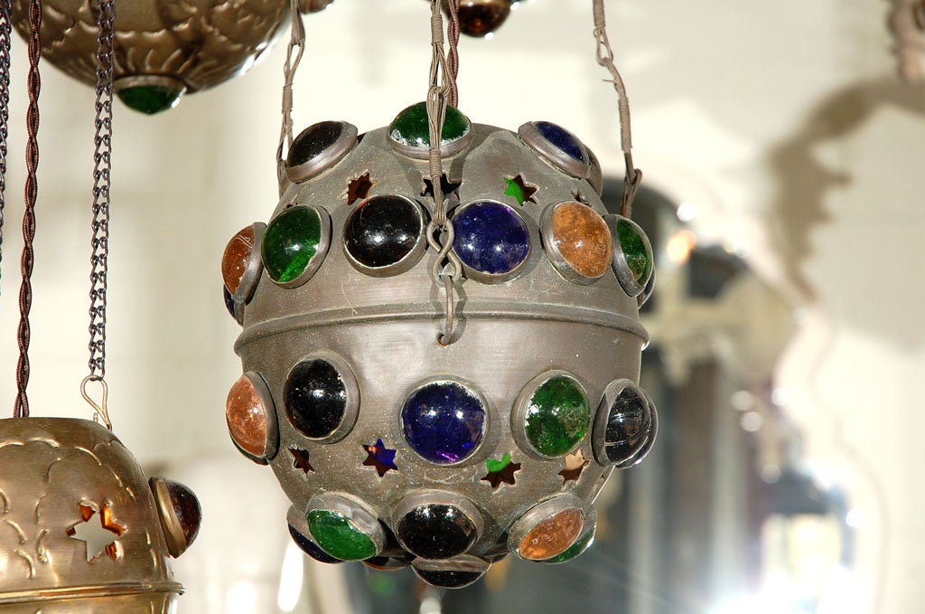 Mid-20th Century Moroccan Hanging Pendants Fixture