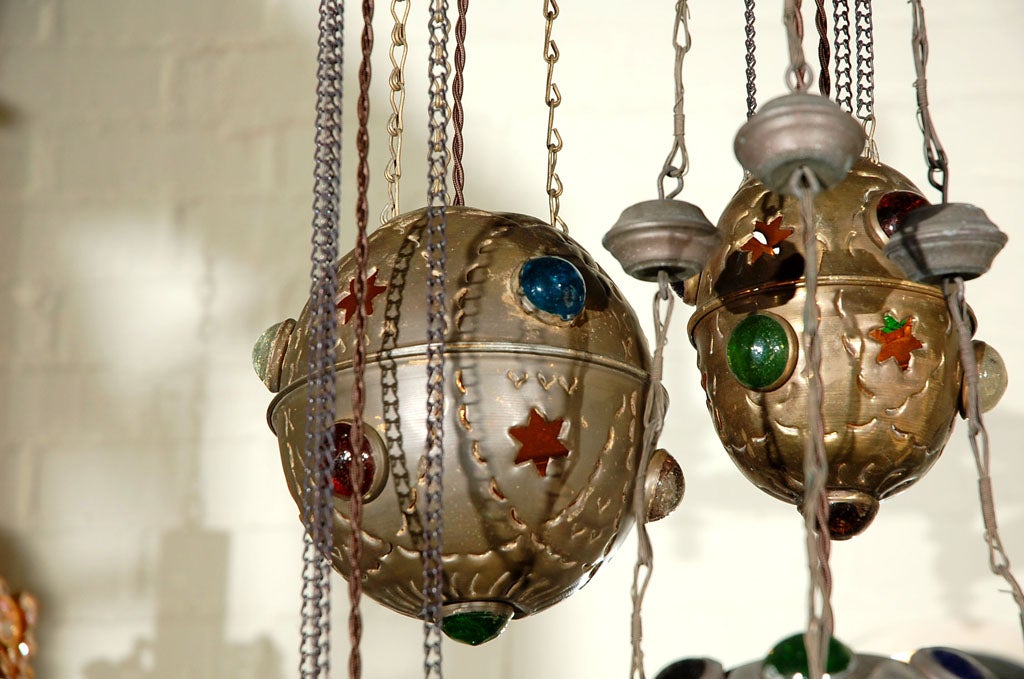 Brass Moroccan Hanging Pendants Fixture