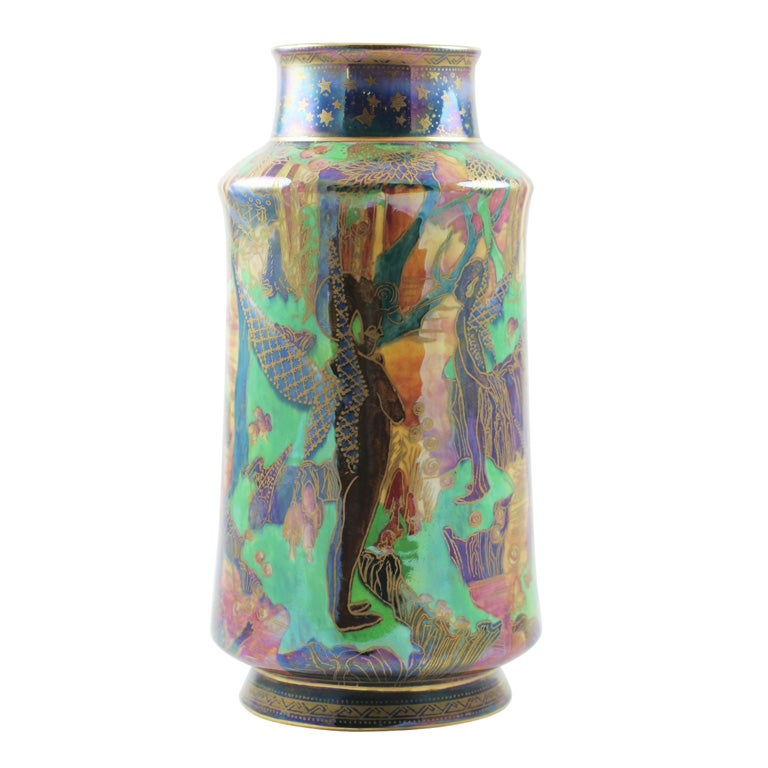 Wedgwood Fairyland Lustre "Goblins" Vase For Sale