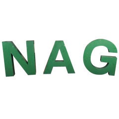 Vintage French Letters "N. A. G."