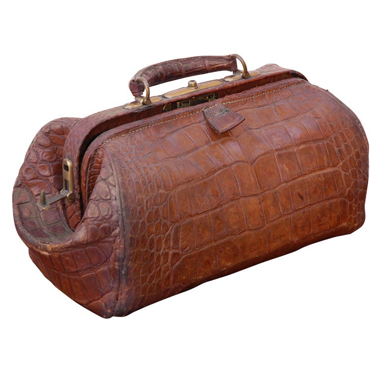 Vintage Crocodile Doctor's Bag/Purse