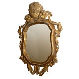 Carved gilt mirror