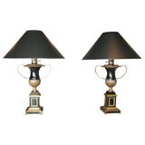 Pair of Regency Style Urn Lamps