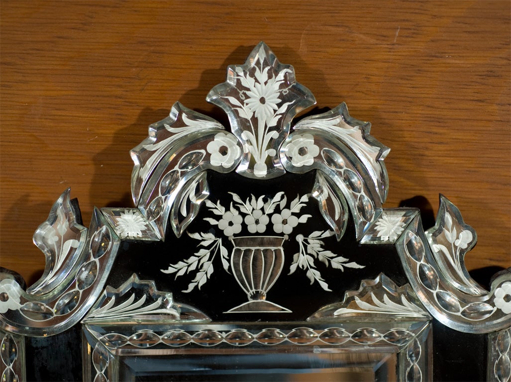 Pr. Diminutive Vintage Ventitian Mirrors