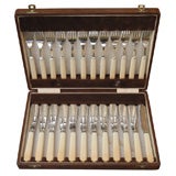 Fish Service for 12 with Bone Handles