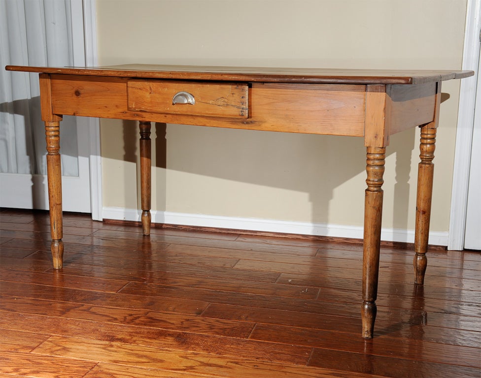 Primitive One-drawer Pine Table