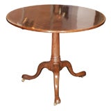 Antique English George III mahogany inlaid table.