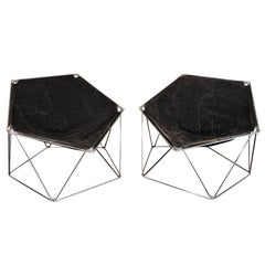 MOLTZER AND BARRAY PAIR OF 'PENTA' CHAIRS