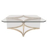 Albrizzi Perspex and Chrome Coffee Table