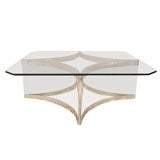 Albrizzi Perspex and Chrome Coffee Table