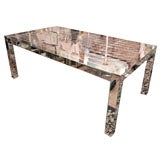 French mirrored dining table