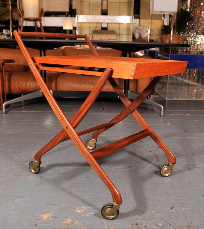 Sleek, Convertible Danish Serving Cart