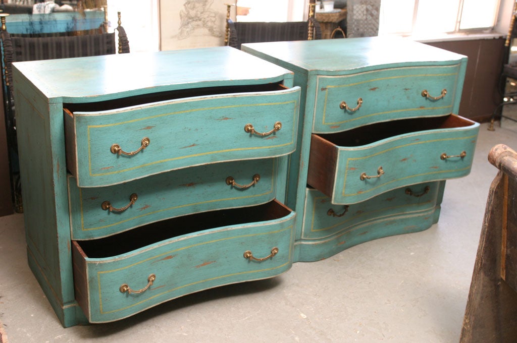 Pair of Painted Chests For Sale at 1stDibs