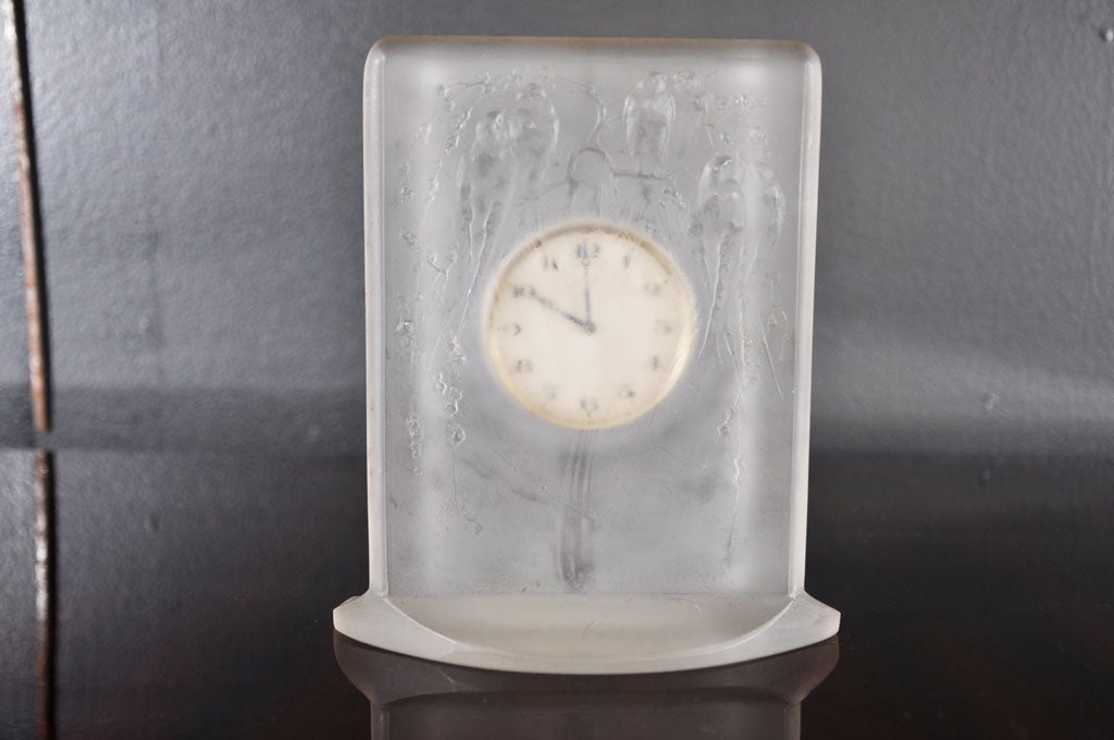 A.R. Lalique “6 Hirondelles” Clock